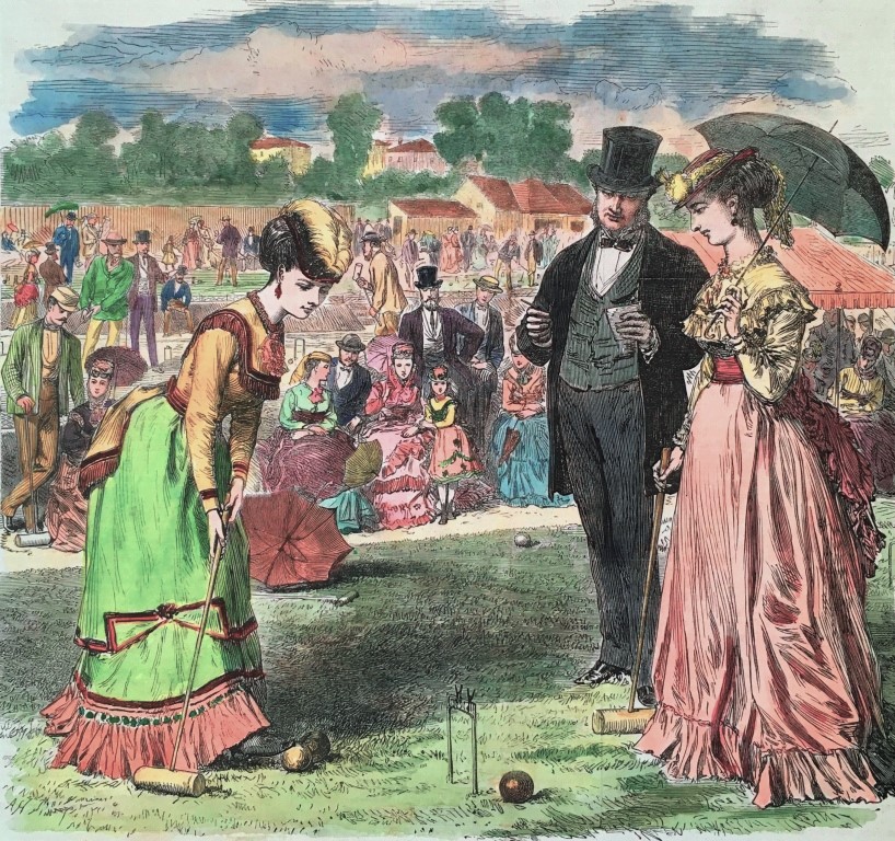 Croquet at Wimbledon 1870